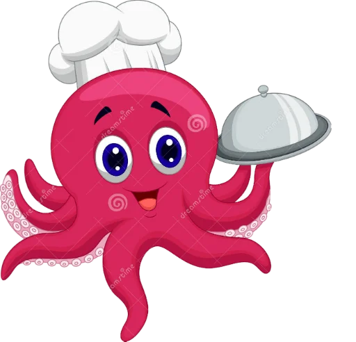 Эмодзи Octopus/pulpo 🖤