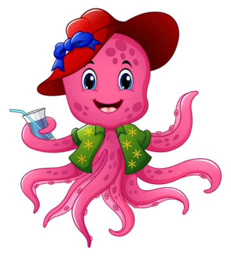 Эмодзи Octopus/pulpo 💜