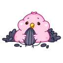 Cute bird emoji 😋