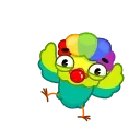 Bird of Paradise emoji 🤡