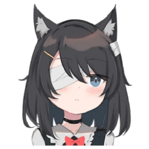 Telegram Sticker «Black cat Eve» 😒