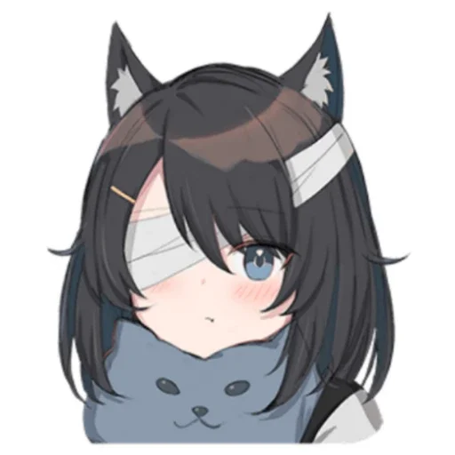 Telegram Sticker «Black cat Eve» 🙄