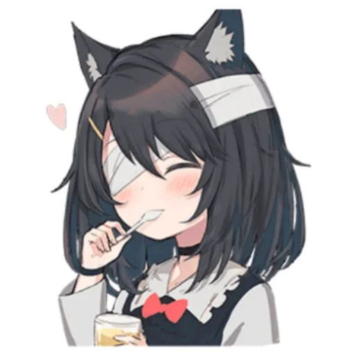 Black cat Eve emoji 💫