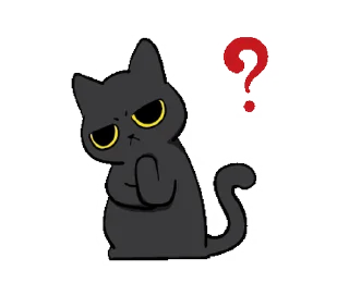 Емодзі Black Cat Misty | 🐾