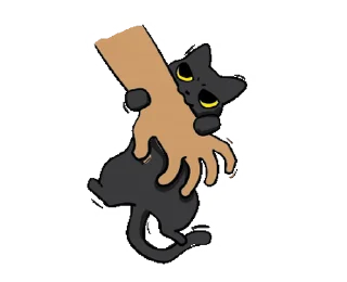 Black Cat Misty | sticker 🐾