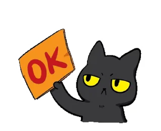 Black Cat Misty emoji 🐾