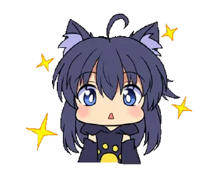 Black Cat Momo emoji ✨