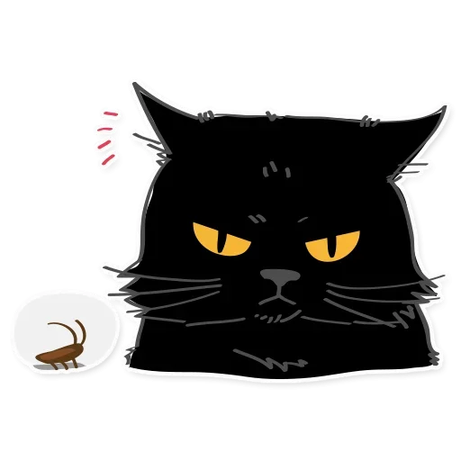 Telegram Sticker «Black Cat» 😾