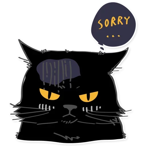 Black Cat emoji 😽