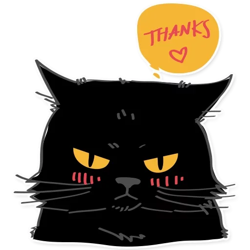 Black Cat emoji 😼