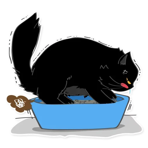 Эмодзи Black Cat 😹