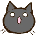 Black Cat HD emoji 😵