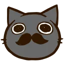 Black Cat HD emoji 🥸
