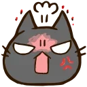 Black Cat HD emoji 😾