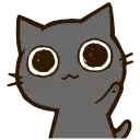 Black Cat HD emoji 🤚