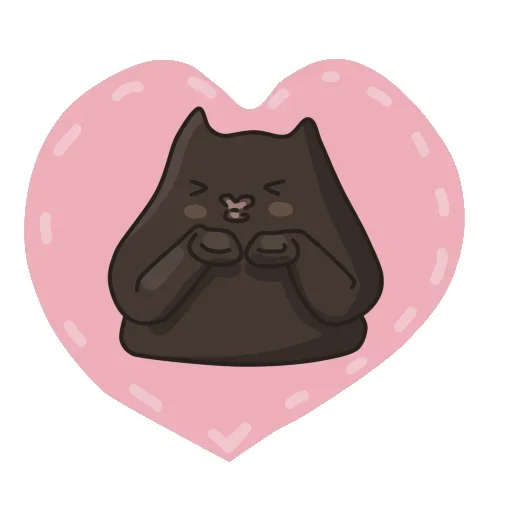Telegram Sticker «Black Cat» 🤨