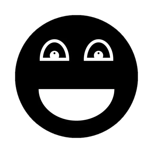 Telegram stiker «Black Emojs» 😋