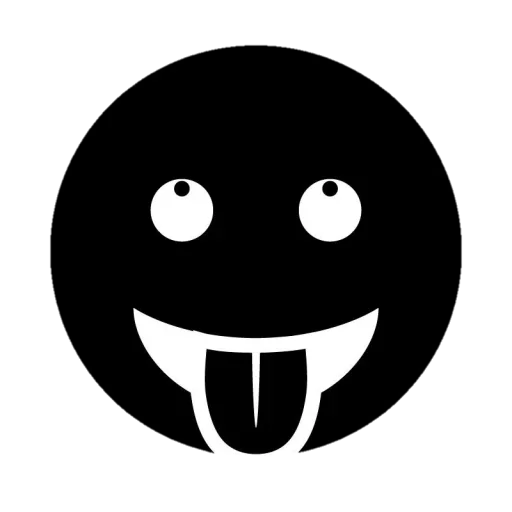 Telegram stiker «Black Emojs» 🤩
