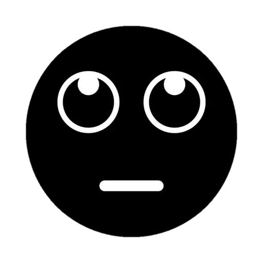 Telegram Sticker «Black Emojs» 🤭
