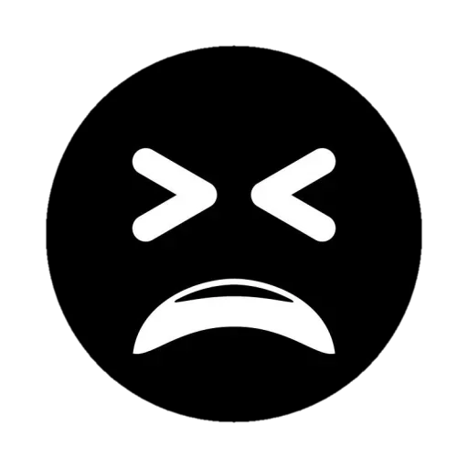 Telegram stiker «Black Emojs» 🙄