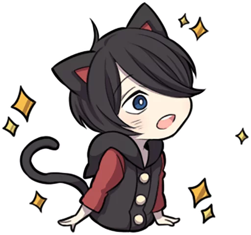 Black Kitten stiker ✨