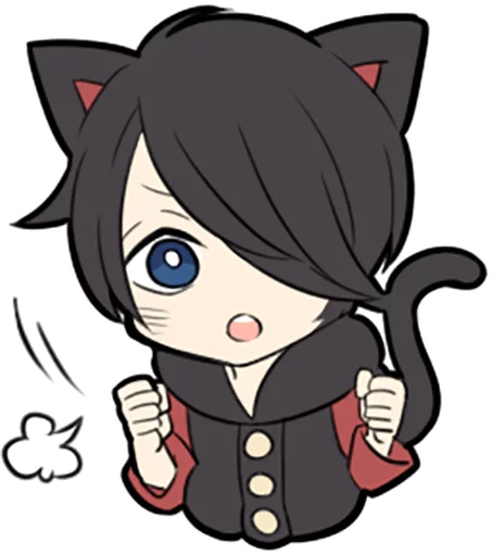 Емодзі Black Kitten ✊