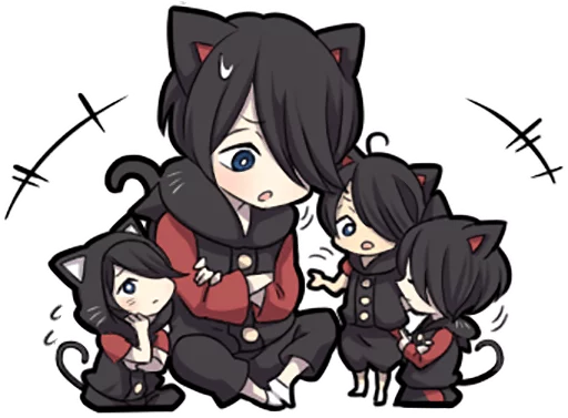 Емодзі Black Kitten 🗯