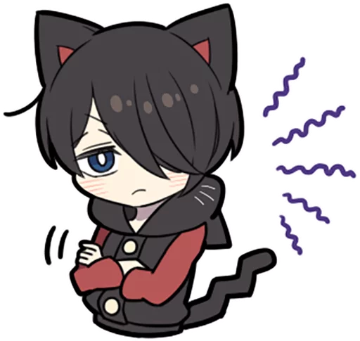 Емодзі Black Kitten 😠