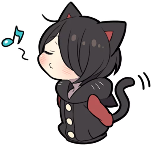 Black Kitten stiker 🎶