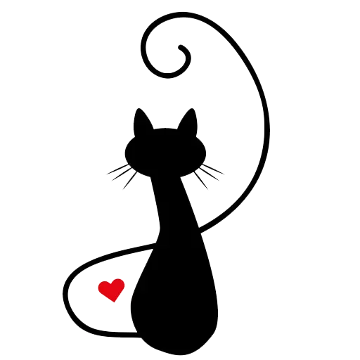 Black Love Cat emoji 😏