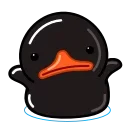 Емодзі Black Duck  🤷‍♂️
