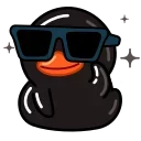 Емодзі Black Duck 😎