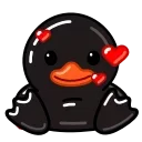 Black Duck  sticker 🥰