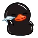 Black Duck  emoji ✈️