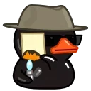 Black Duck  emoji 🤐