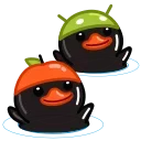 Black Duck emoji 👯‍♀