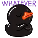 Black Duck  emoji 😐