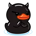 Емодзі Black Duck 😈