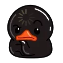 Black Duck  sticker 🤔