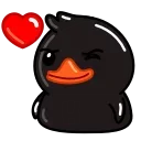 Black Duck emoji ❤️