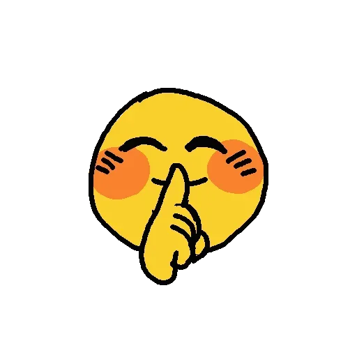 Telegram Sticker «Blessed Emojis» 🤫
