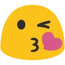 Blob Emoji Smileys emoji 😘