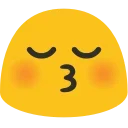 Blob Emoji Smileys emoji 😚