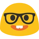 Blob Emoji Smileys emoji 🤓