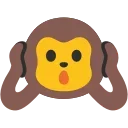 Емодзі Blob Emoji Smileys  🙉