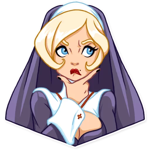 Naughty Nun stiker 🤔