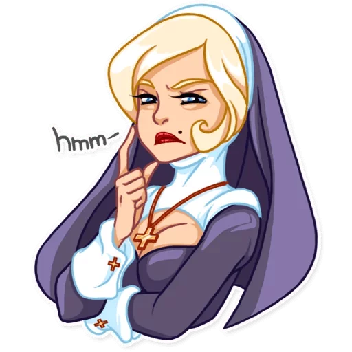 Naughty Nun sticker 😒