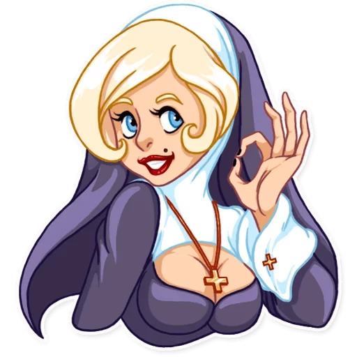 Naughty Nun stiker 👍