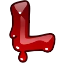 Емодзі Bloody Font Emoji 🩸