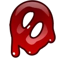 Емодзі Bloody Font Emoji 🅾️